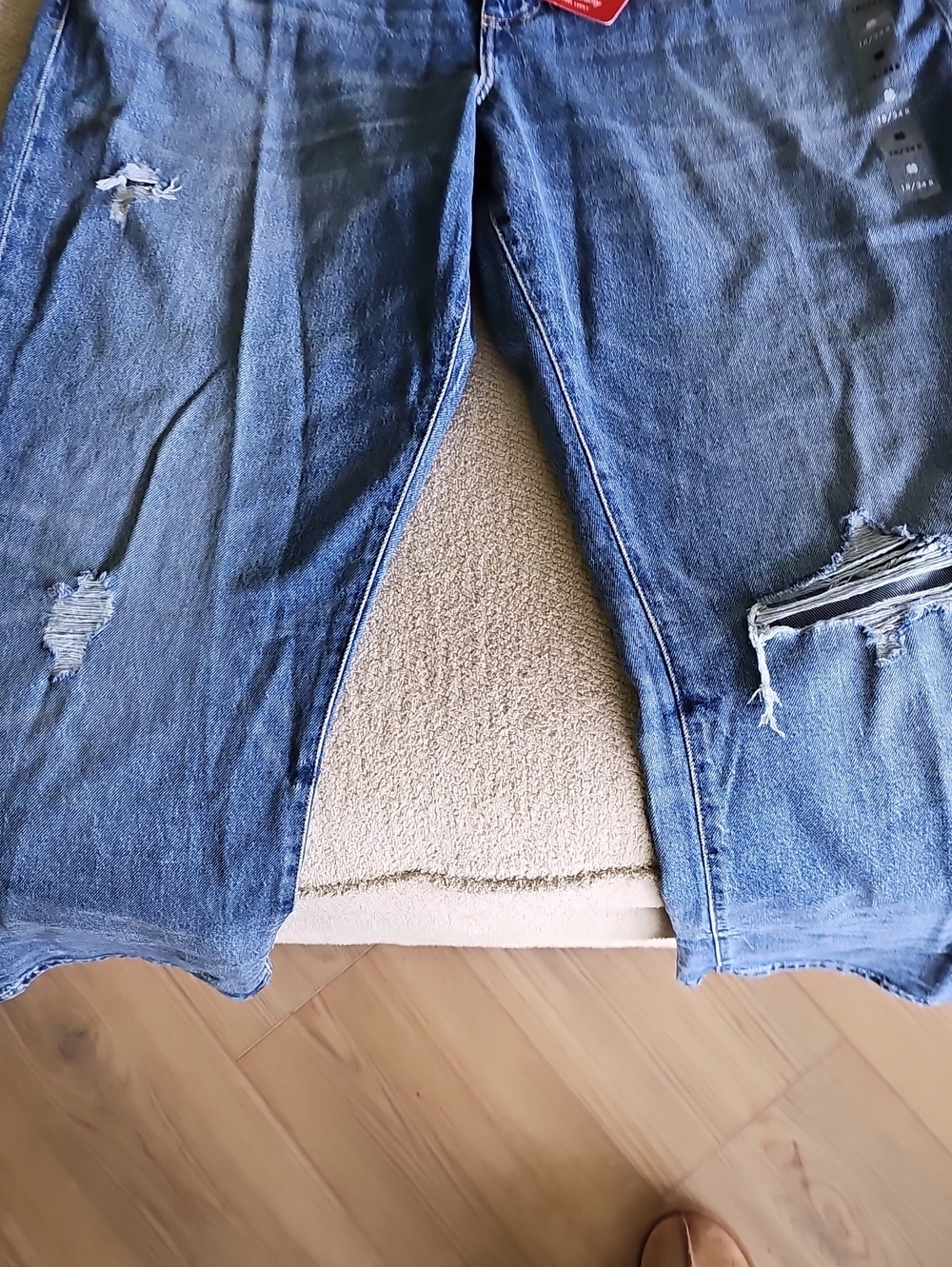 Lucky Brand Women's Blue Boot Cut Distressed Jeans